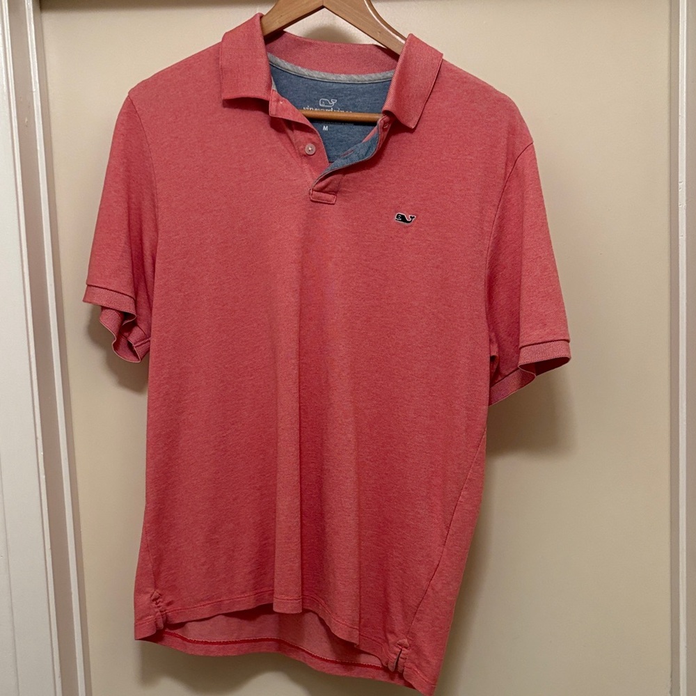 Vineyard Vines Men's Coral Polo Shirt